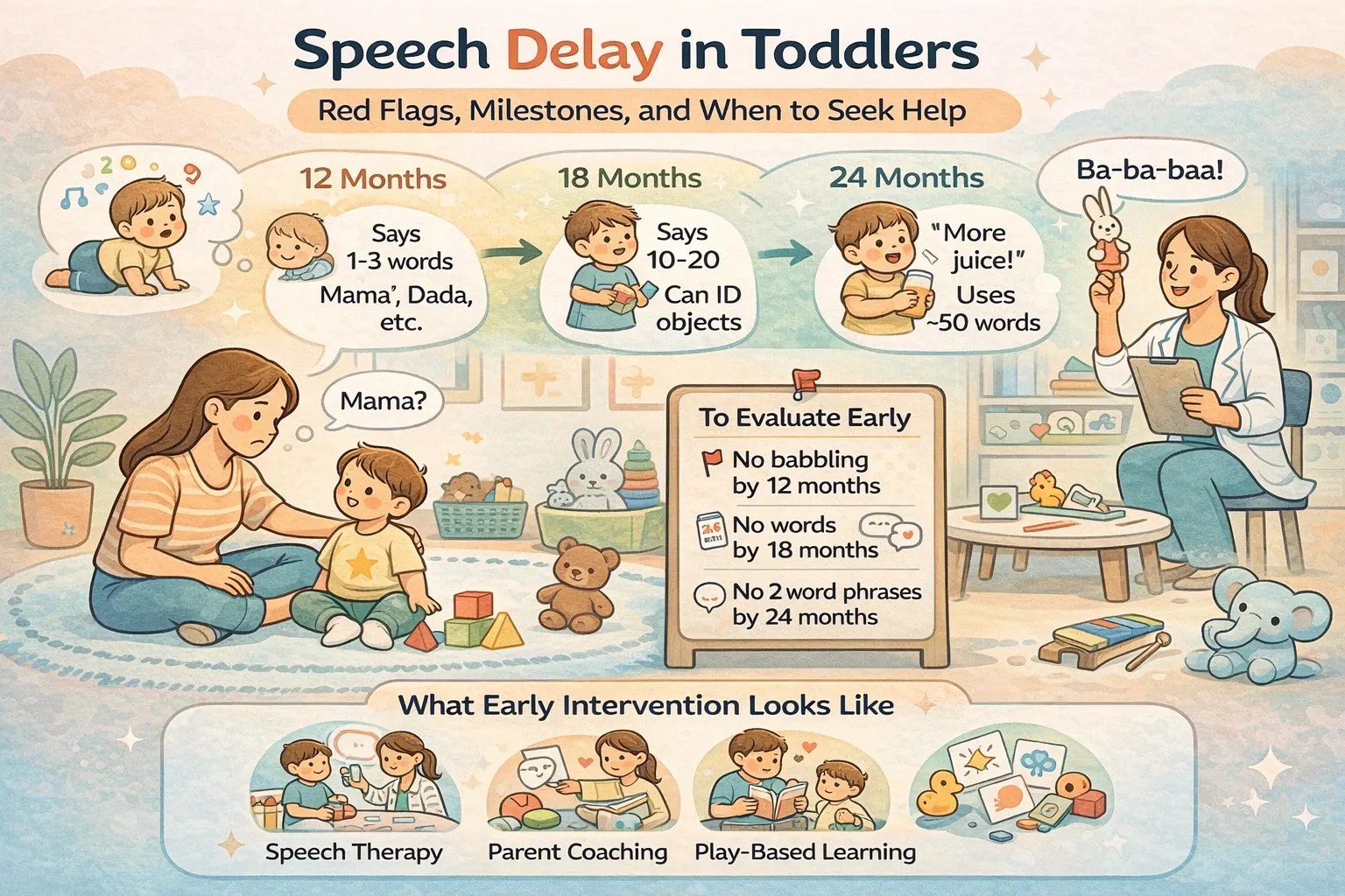 Speech Delay in Toddlers: Red Flags & Milestones